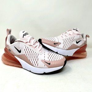 Nike Women's Air Max 270 Light Soft Pink White Running Shoes